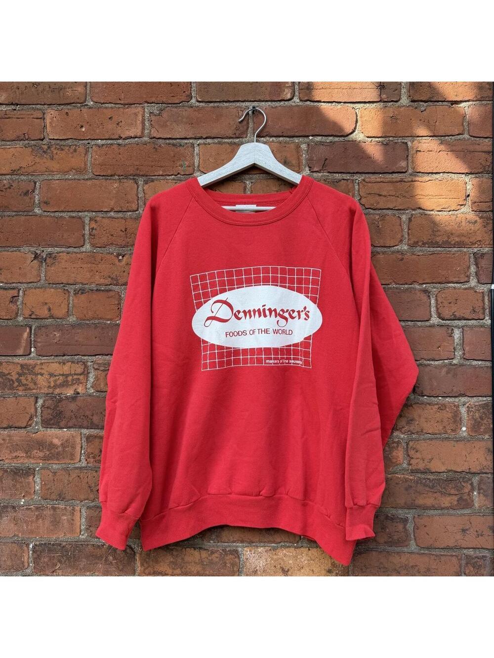 Vintage denningers foods of the world crewneck sweatshirt L